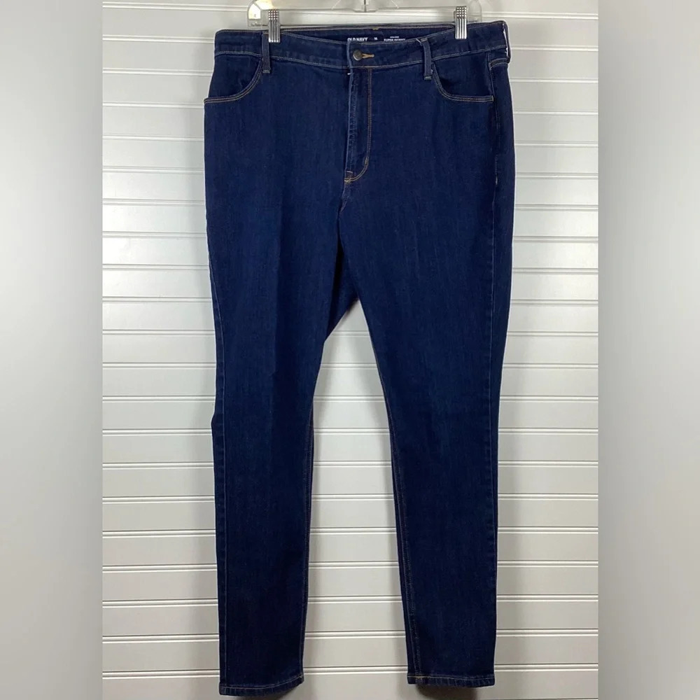 Old Navy High Rise Super Skinny Dark Wash Jeans Size 16